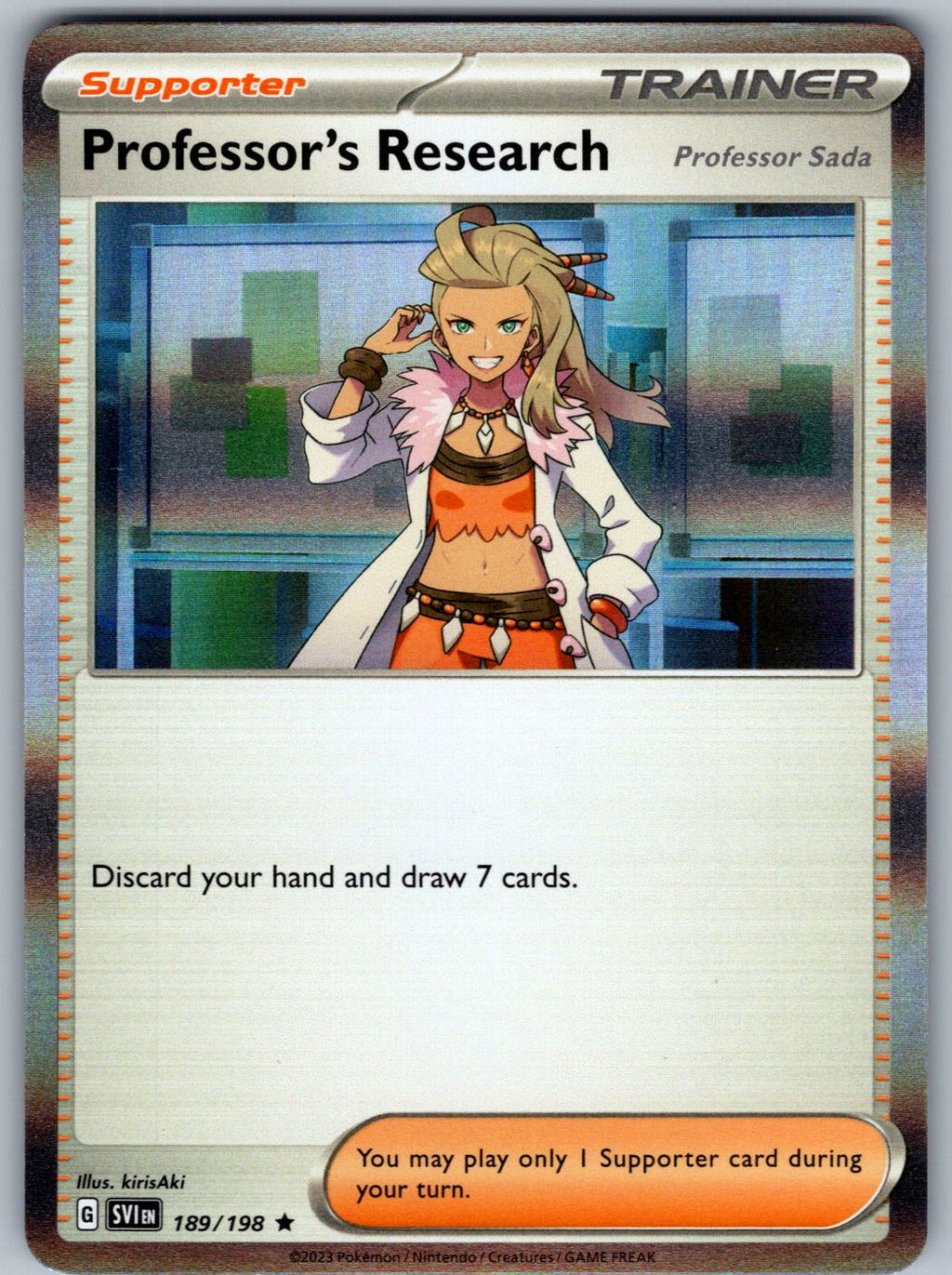 Professor's Research 189/198 Deck Exclusives Pokemon