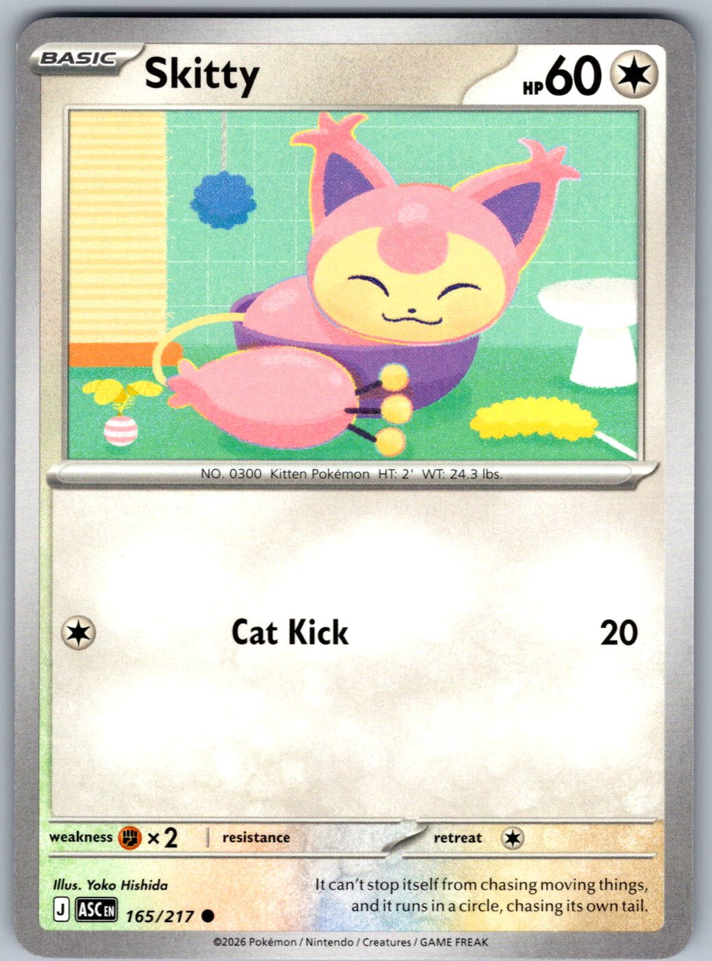 Skitty 165/217 Ascended Heroes Pokemon