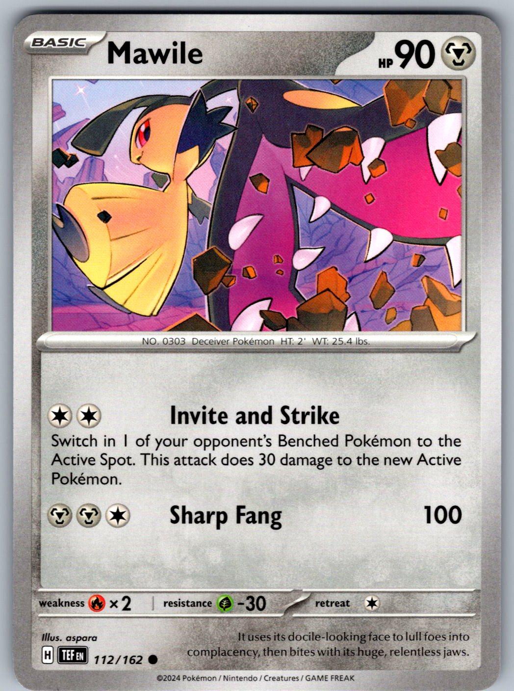 Mawile 112/162 Temporal Forces Pokemon
