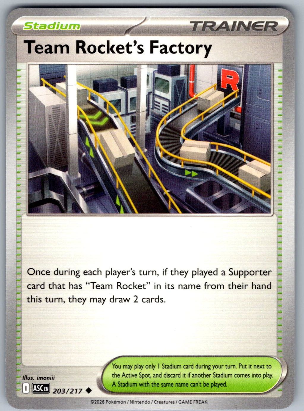 Team Rocket's Factory 203/217 Ascended Heroes Pokemon