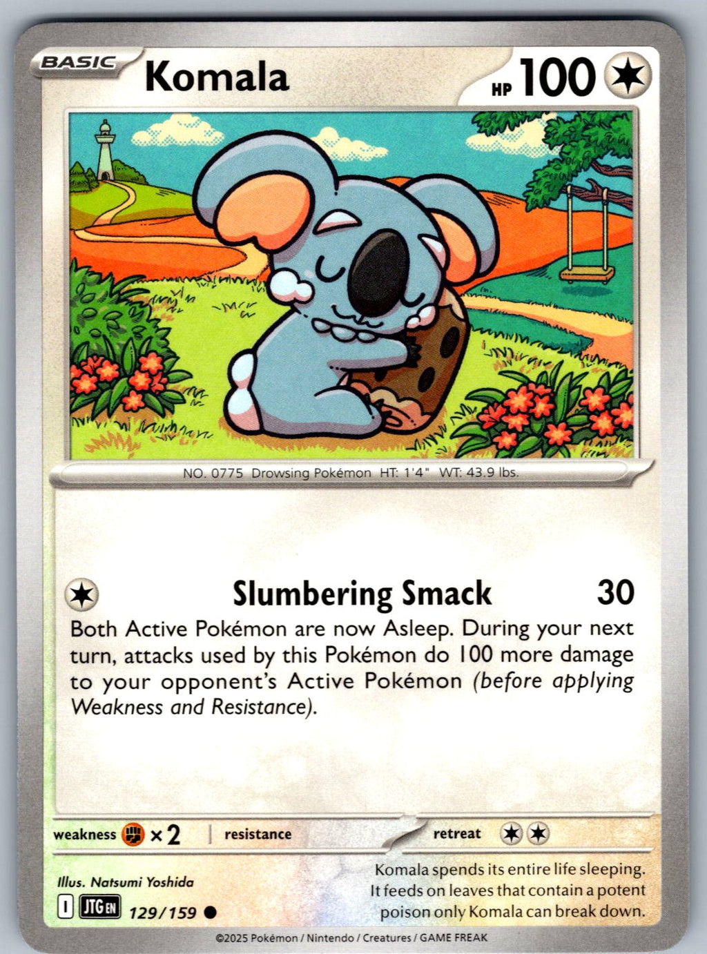 Komala 129/159 Journey Together Pokemon