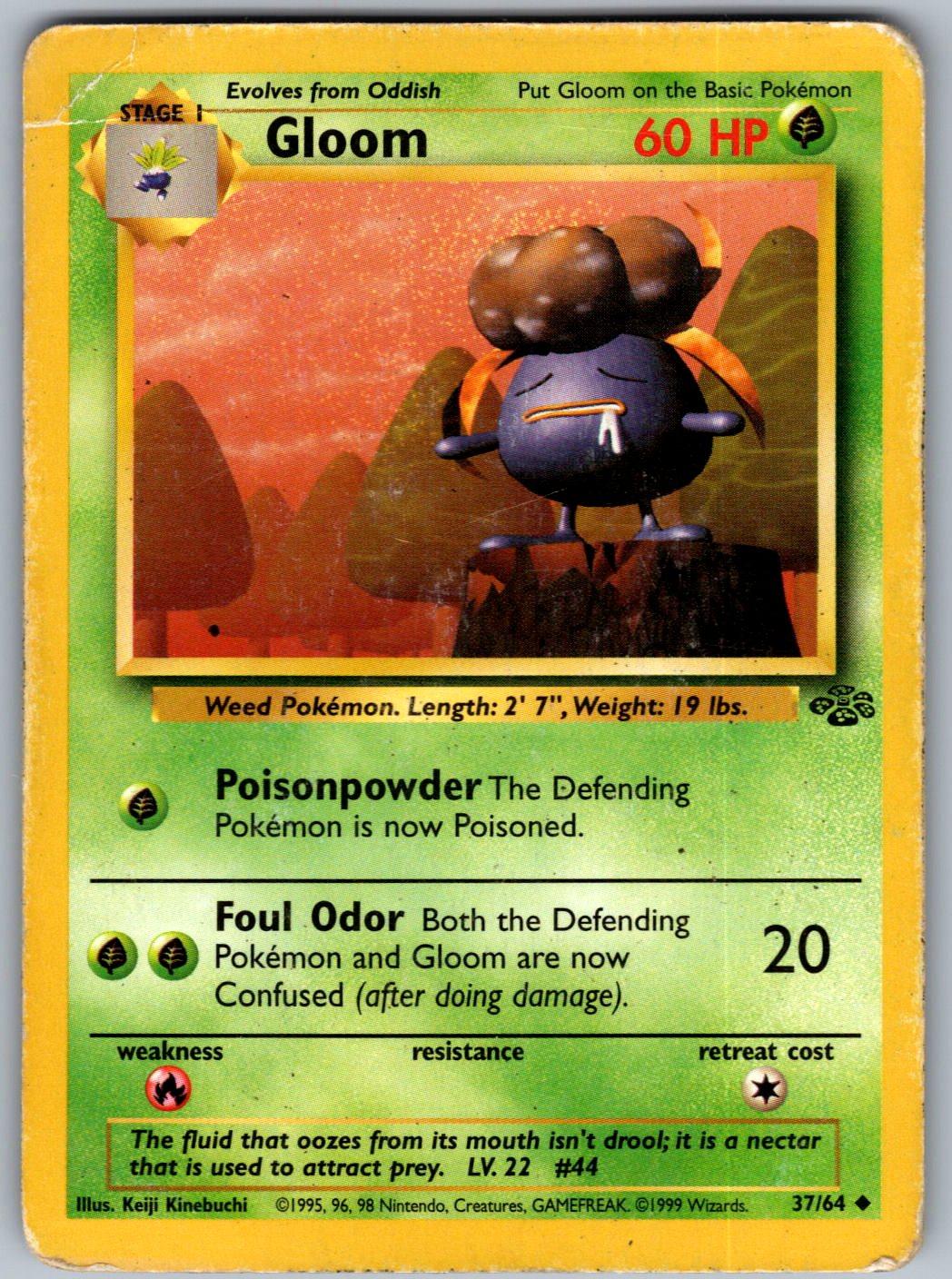 Gloom 37/64 Jungle Pokemon Unlimited