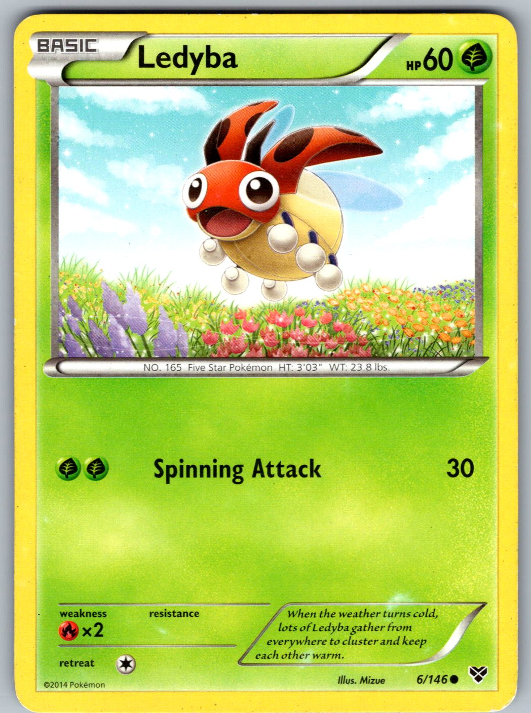 Ledyba 6/146 XY Base Set Pokemon