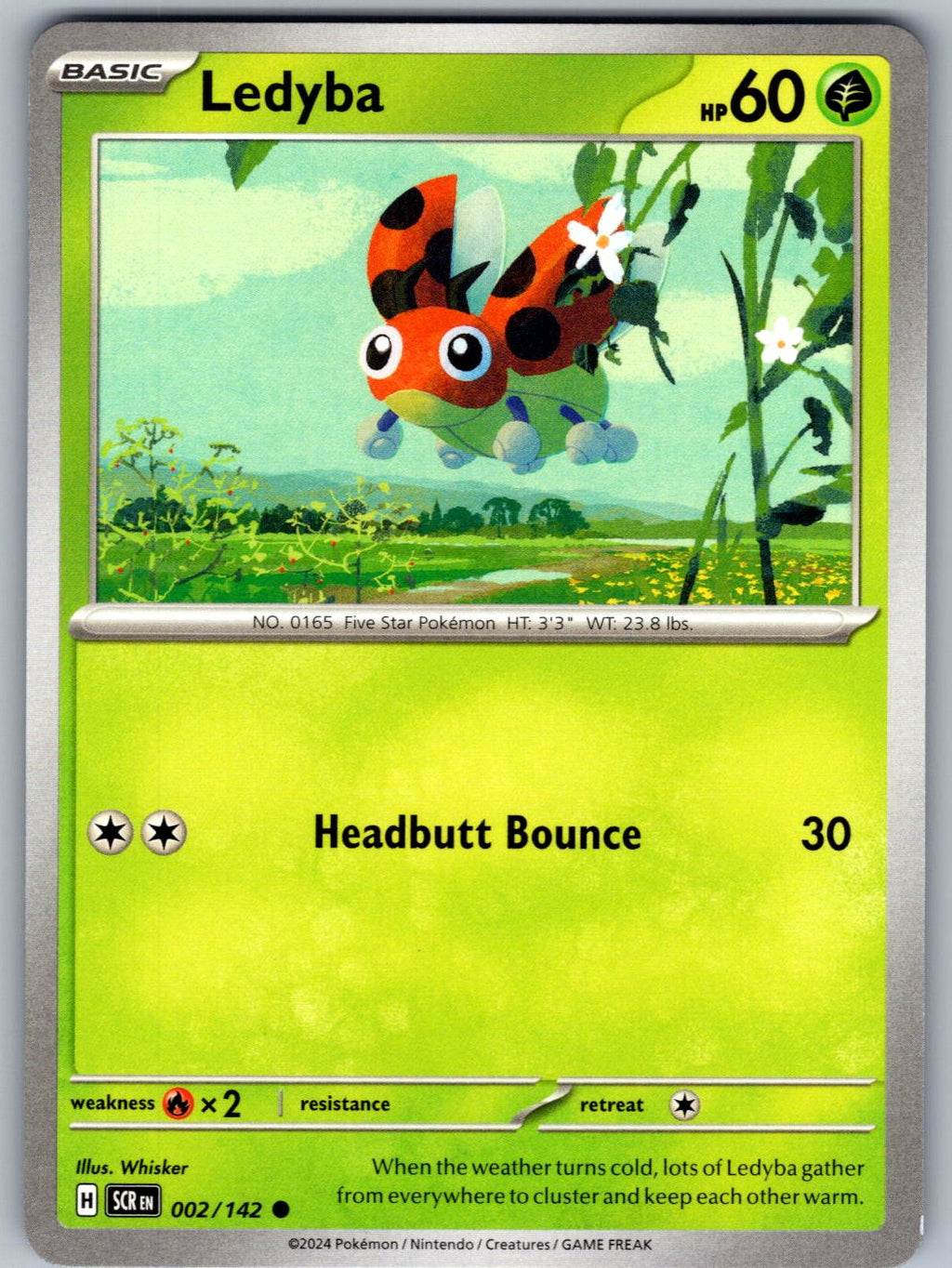 Ledyba 2/142 Stellar Crown Pokemon
