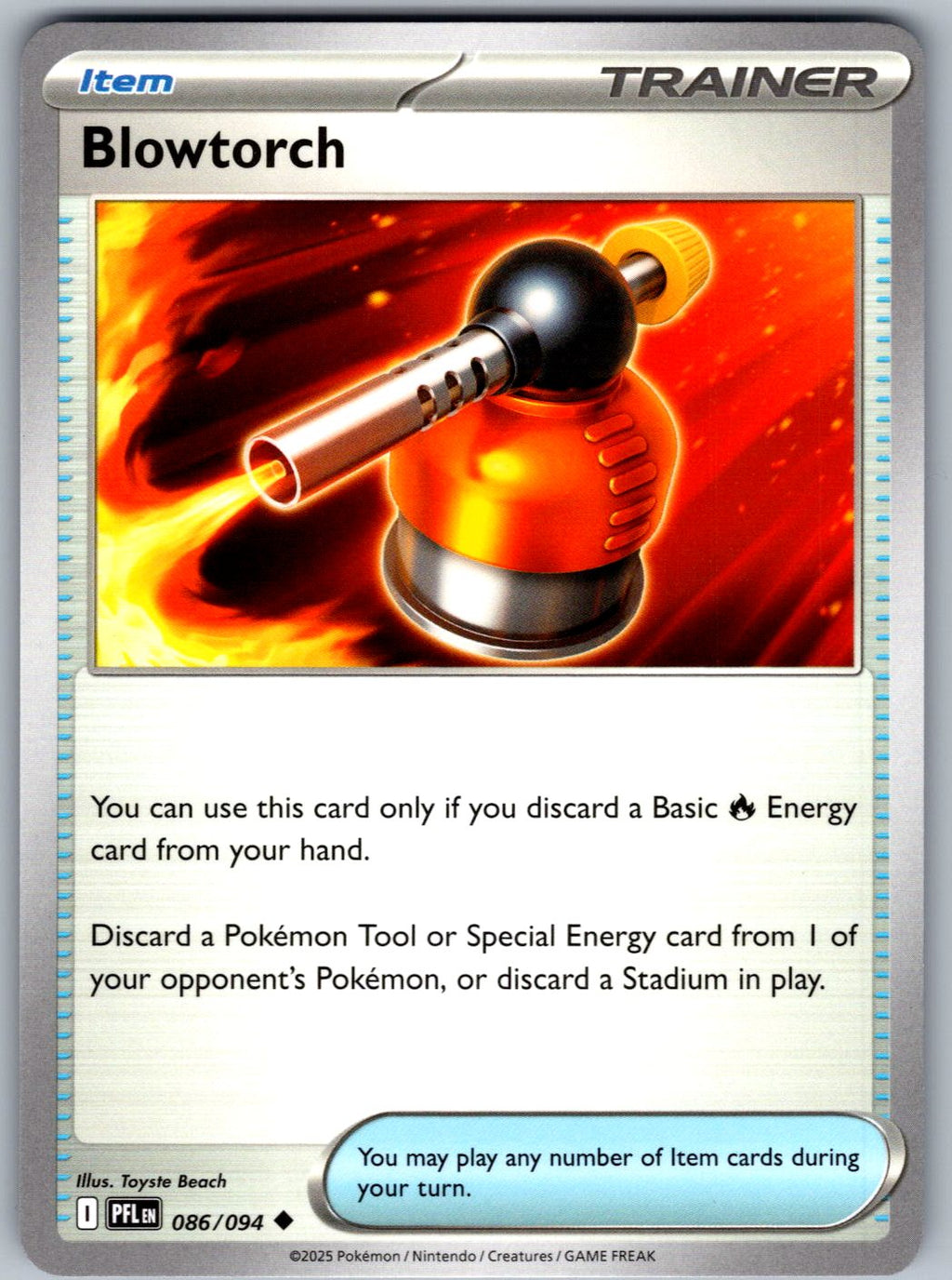 Blowtorch 086/094 Phantasmal Flames Pokemon