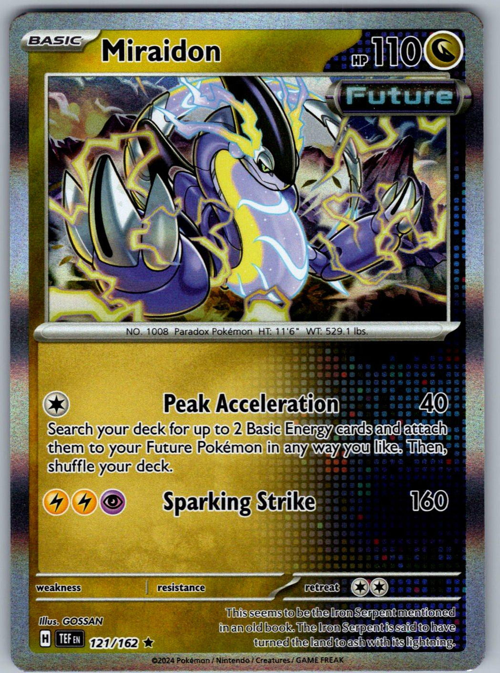 Miraidon 121/162 Temporal Forces Pokemon Holo