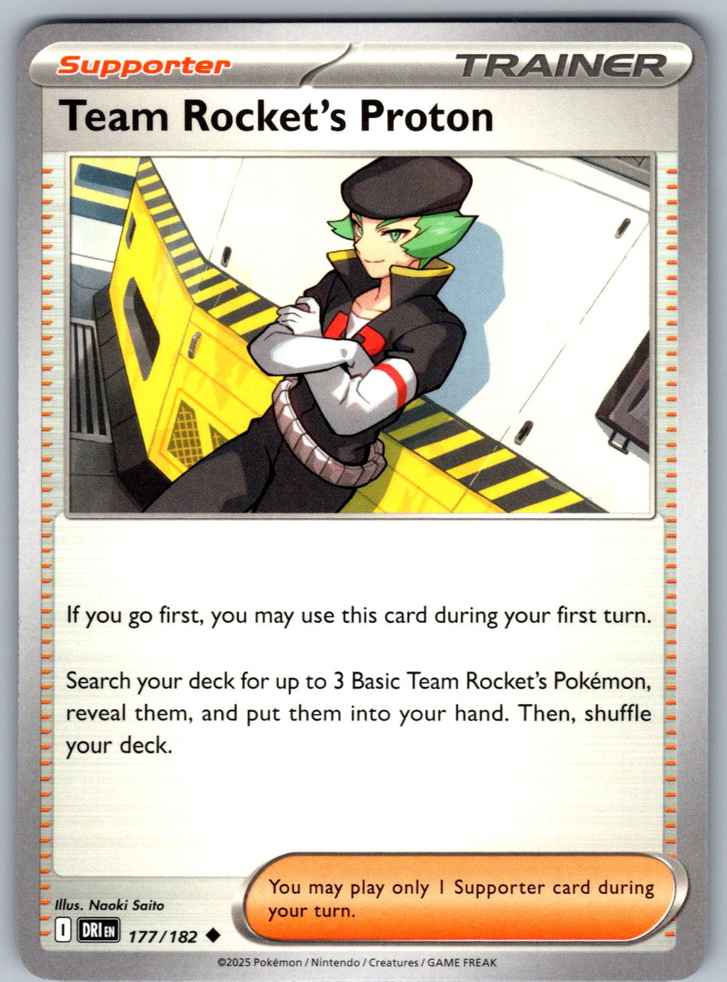 Team Rocket's Proton 177/182 Destined Rivals Pokemon