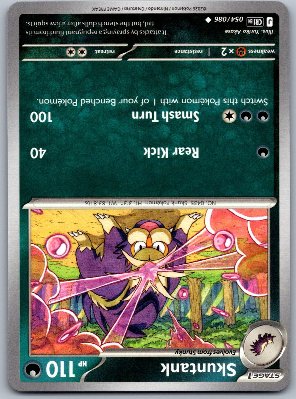 Skuntank 054/086 Chaos Rising Pokemon