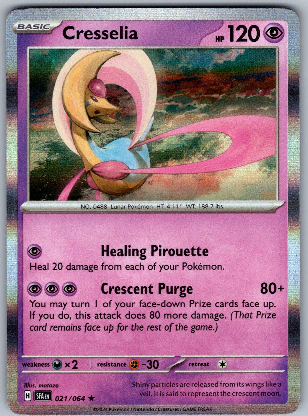 Cresselia 021/064 Shrouded Fable Pokemon Holo