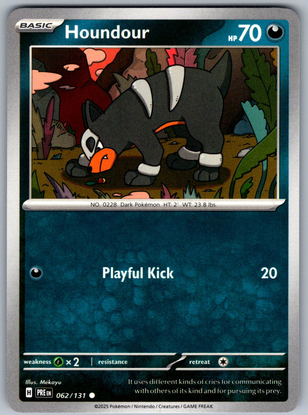 Houndour 062/131 Prismatic Evolutions Pokemon