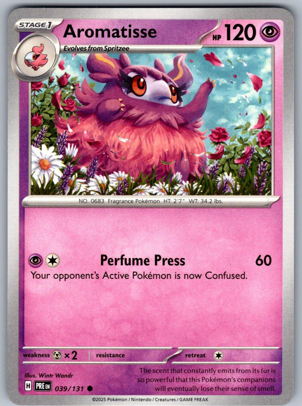 Aromatisse 039/131 Prismatic Evolutions Pokemon