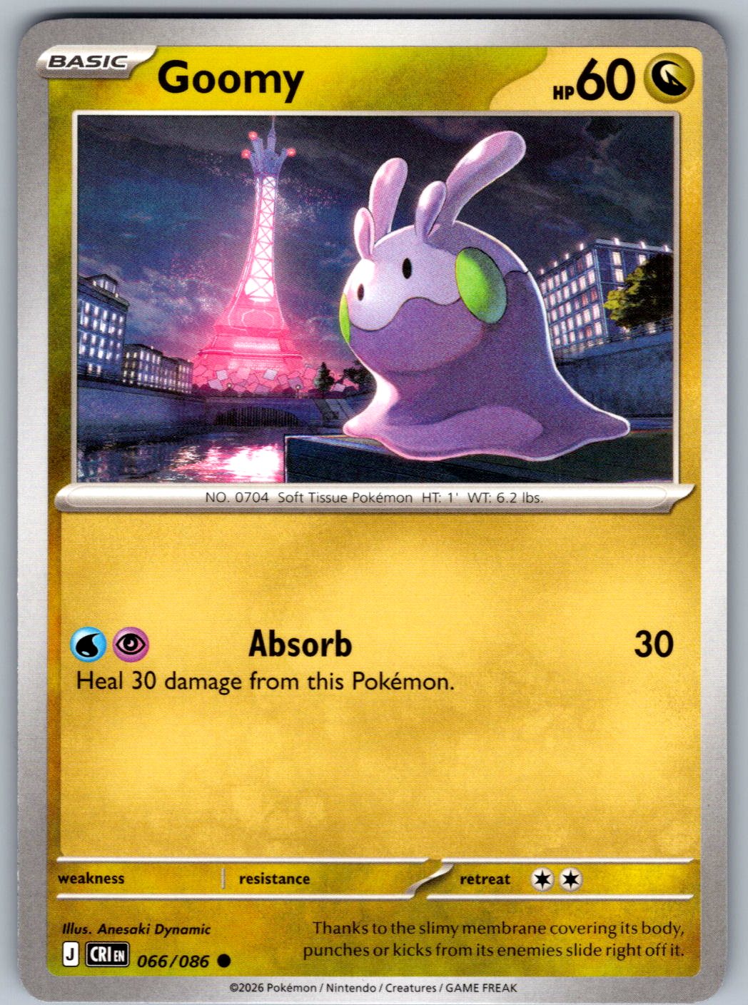Goomy 066/086 Chaos Rising Pokemon