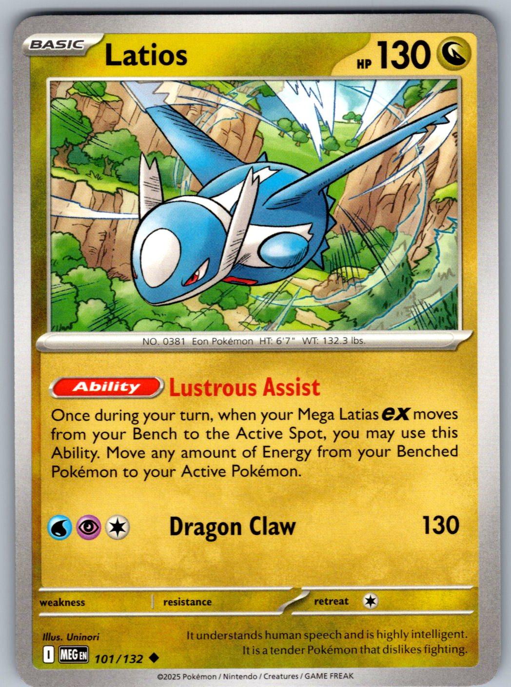 Latios 101/132 Mega Evolution Pokemon