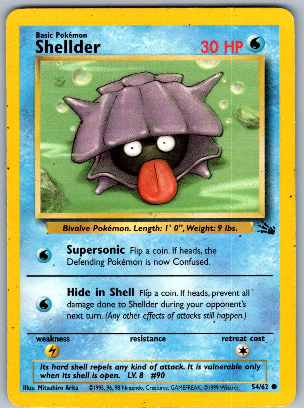 Shellder 54/62 Fossil Pokemon Unlimited