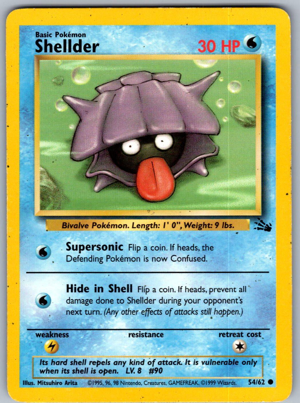 Shellder 54/62 Fossil Pokemon Unlimited