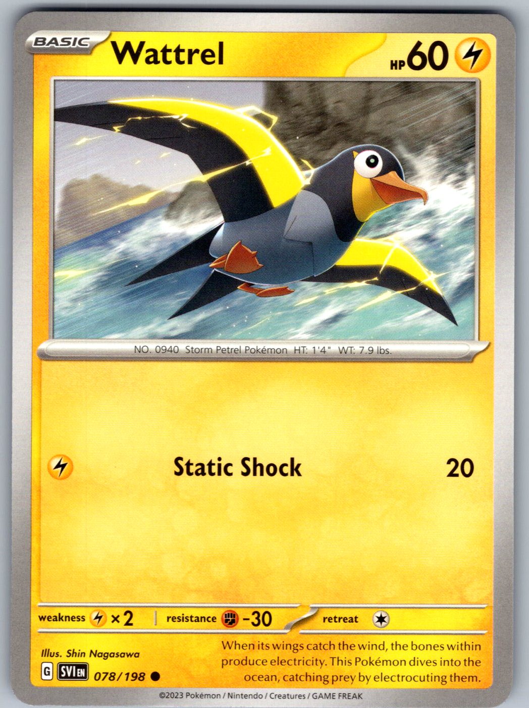 Wattrel 078/198 Scarlet & Violet Pokemon