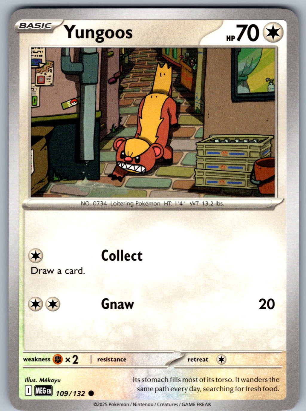 Yungoos 109/132 Mega Evolution Pokemon