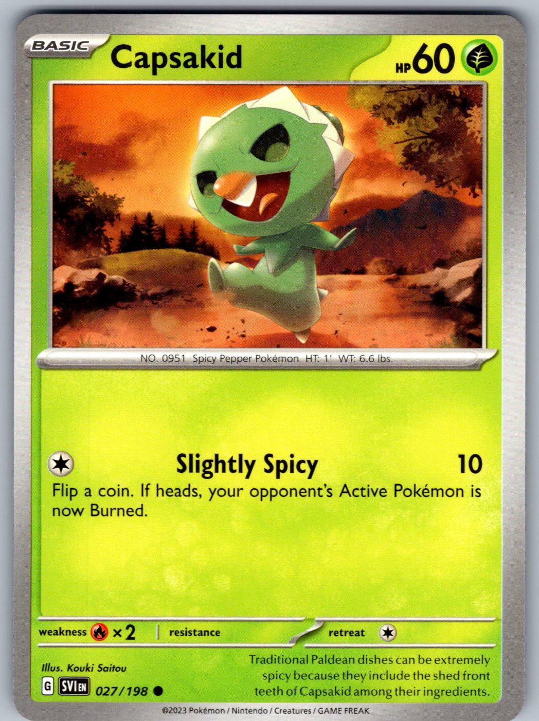 Capsakid 027/198 Scarlet & Violet Pokemon