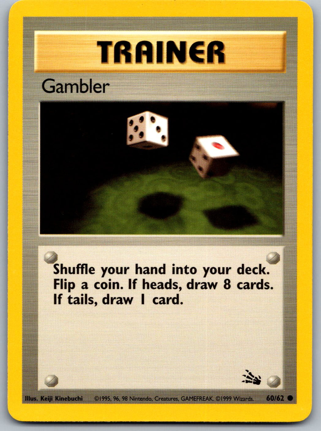 Gambler 60/62 Fossil Pokemon Unlimited