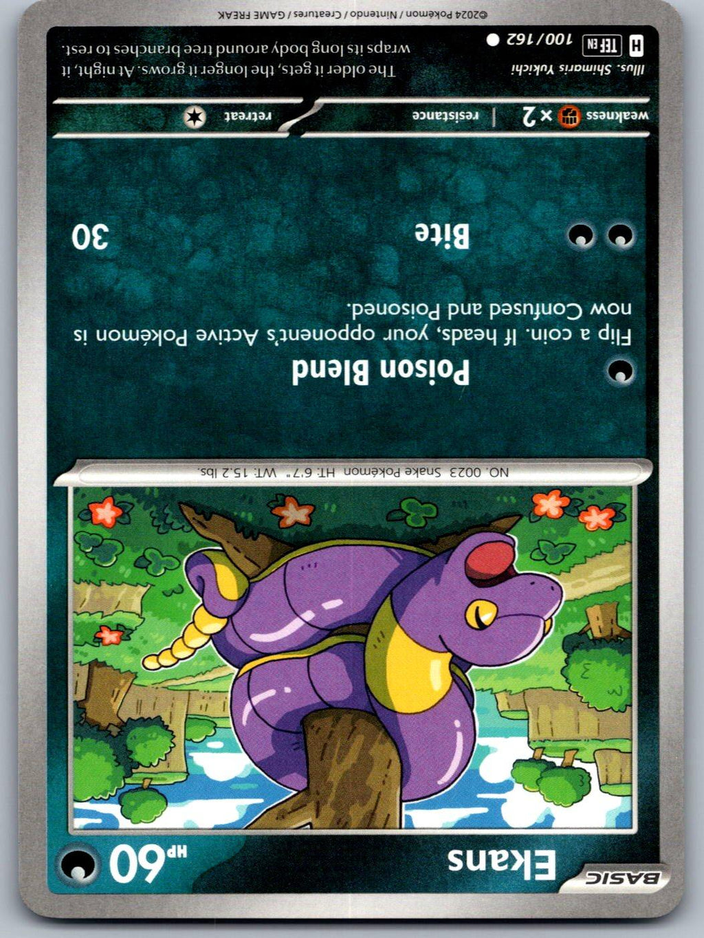 Ekans 100/162 Temporal Forces Pokemon