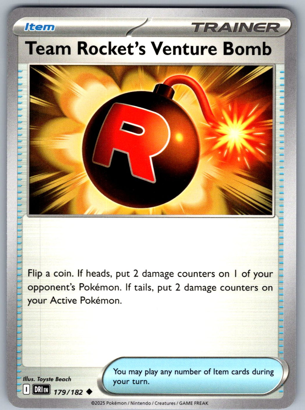Team Rocket's Venture Bomb 179/182 Destined Rivals Pokemon