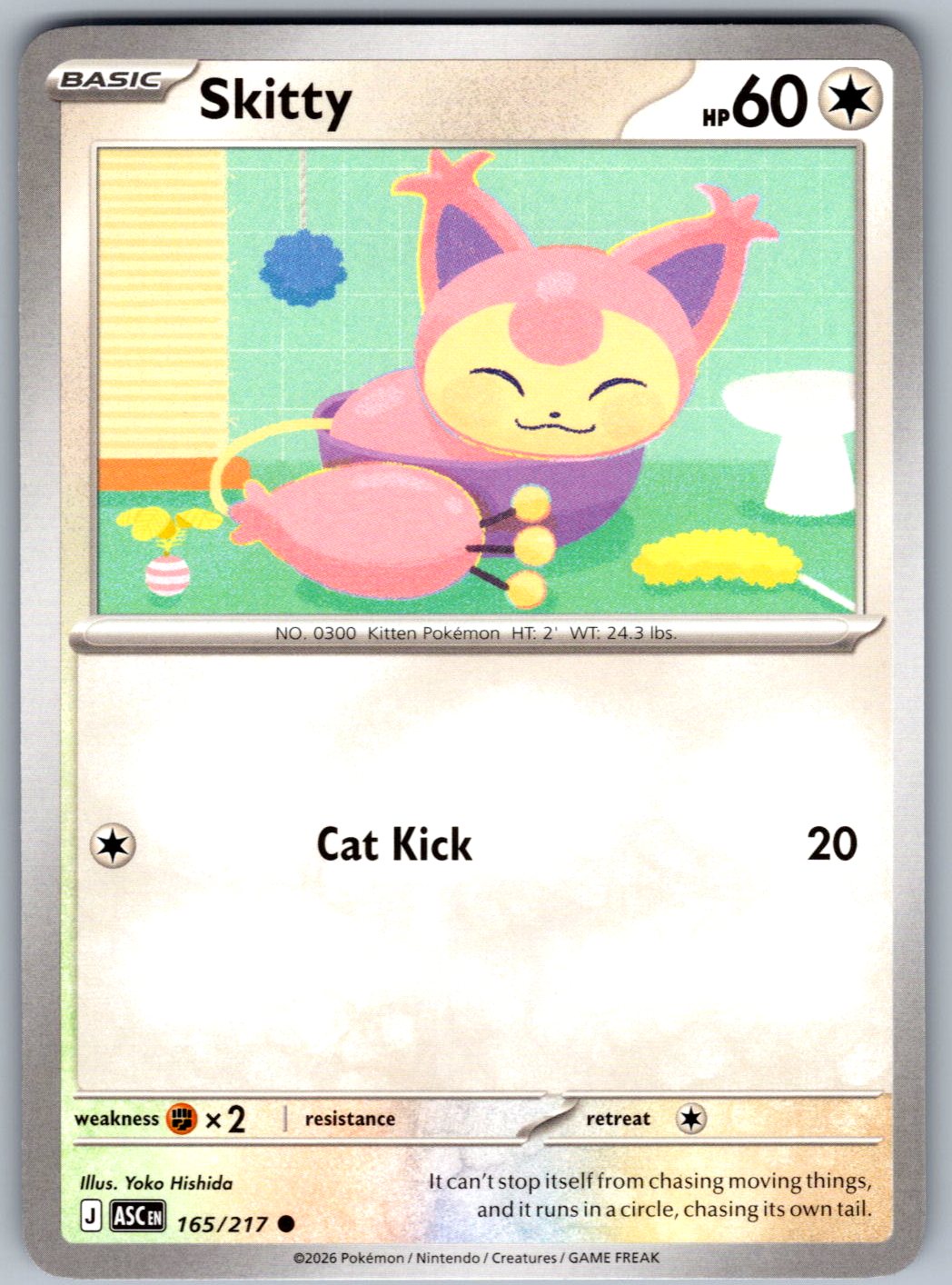 Skitty 165/217 Ascended Heroes Pokemon
