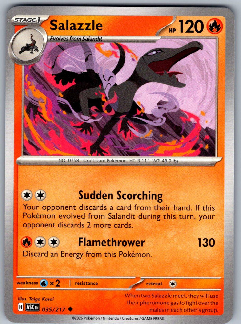 Salazzle 035/217 Ascended Heroes Pokemon