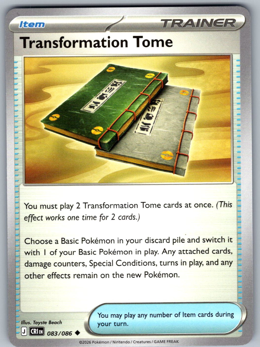 Transformation Tome 083/086 Chaos Rising Pokemon