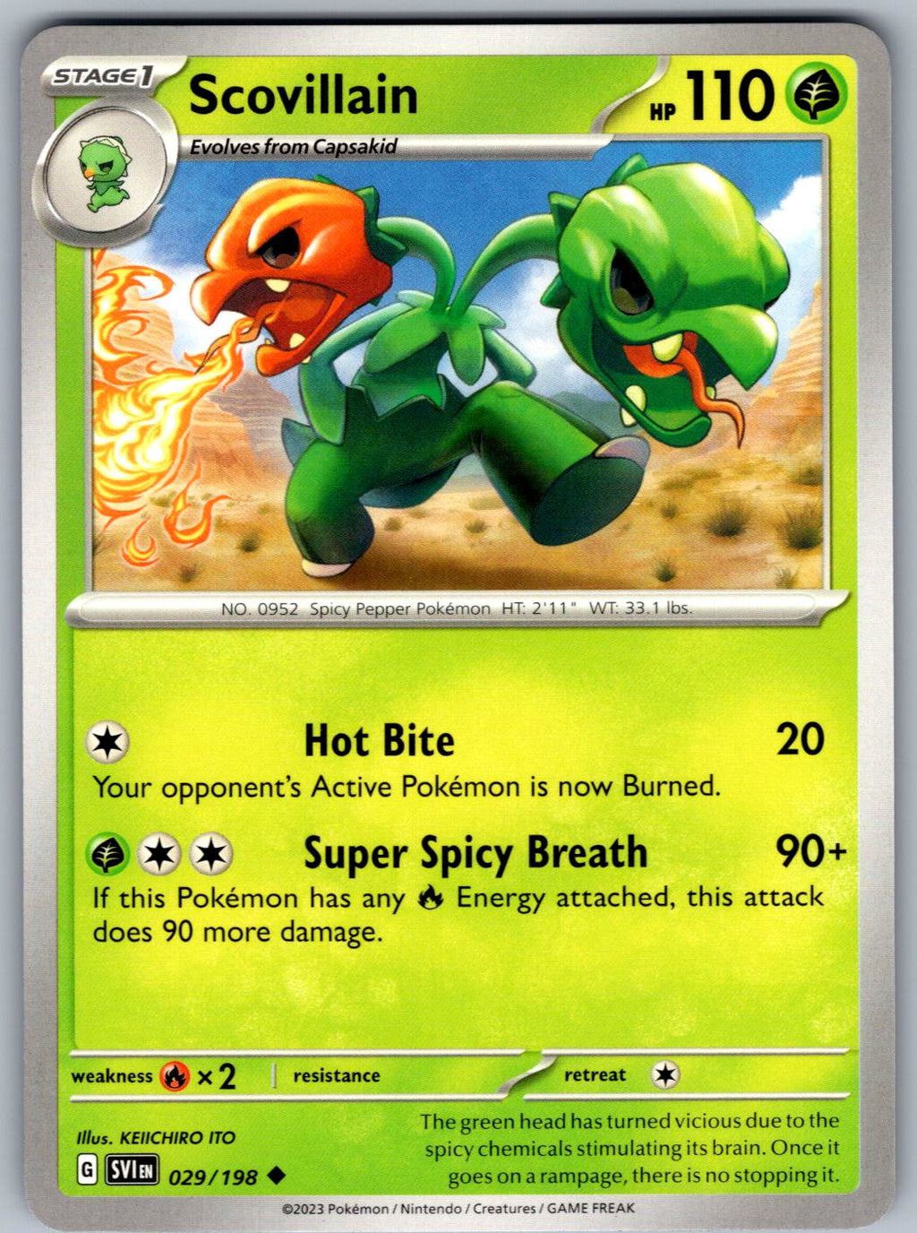 Scovillain 029/198 Scarlet & Violet Pokemon