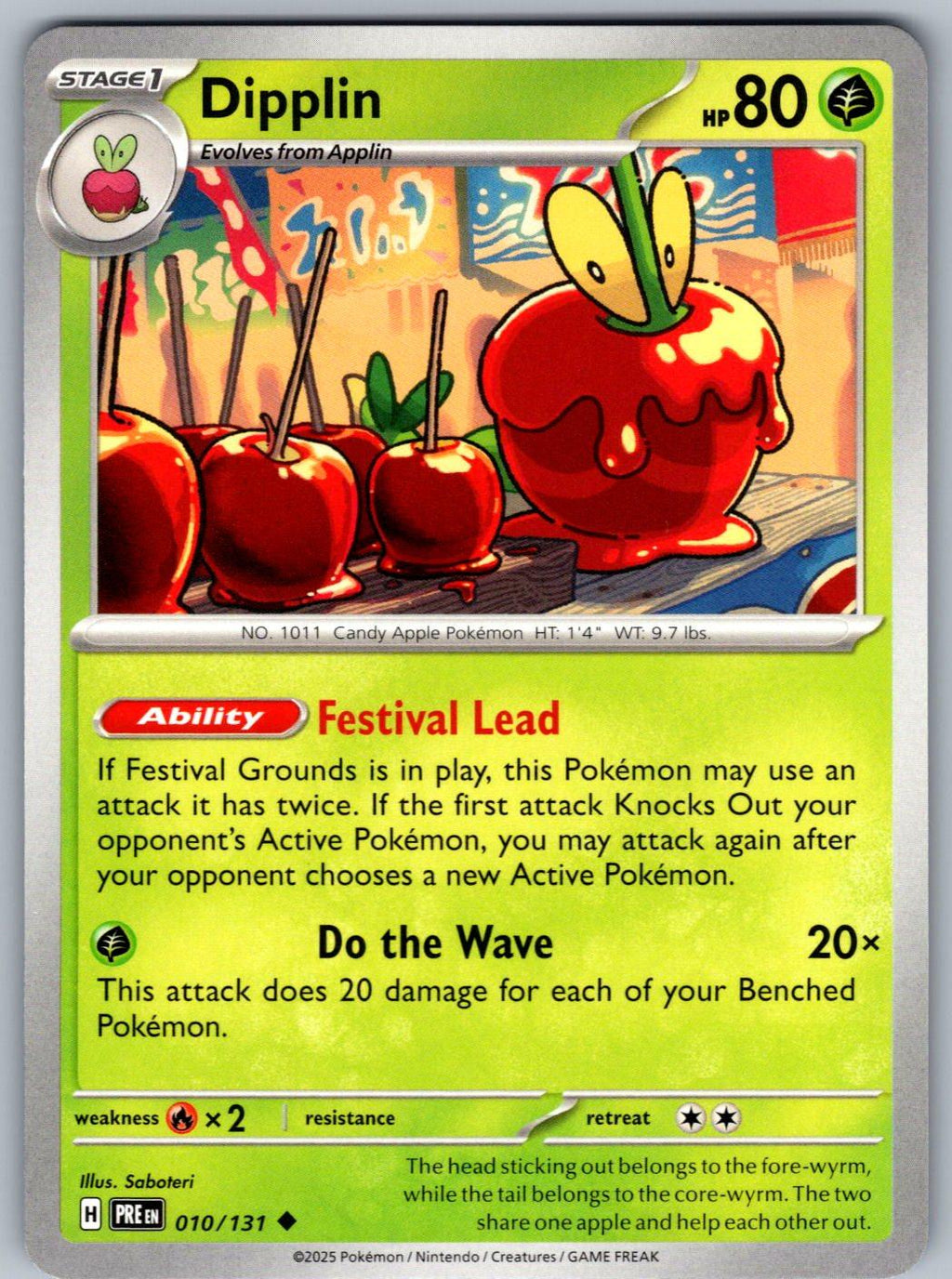 Dipplin 010/131 Prismatic Evolutions Pokemon