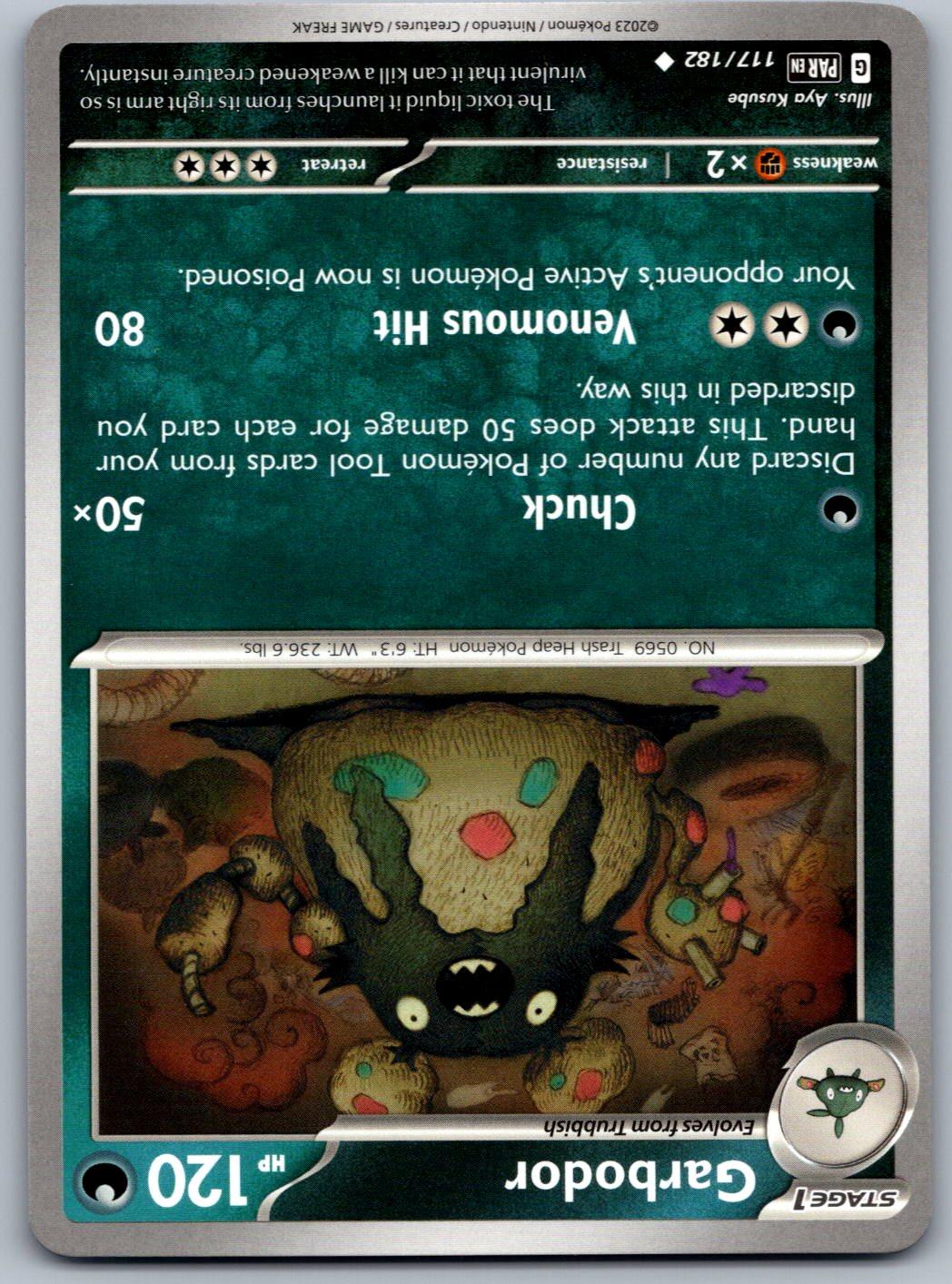 Garbodor 117/182 Paradox Rift Pokemon