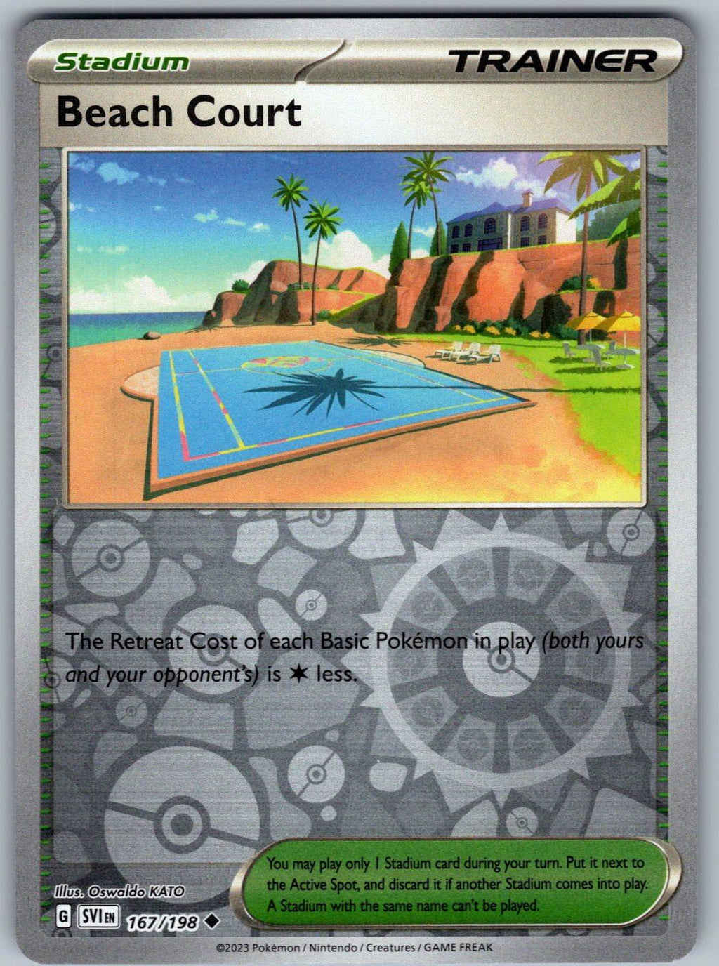 Beach Court 167/198 Scarlet & Violet Pokemon Reverse Holo
