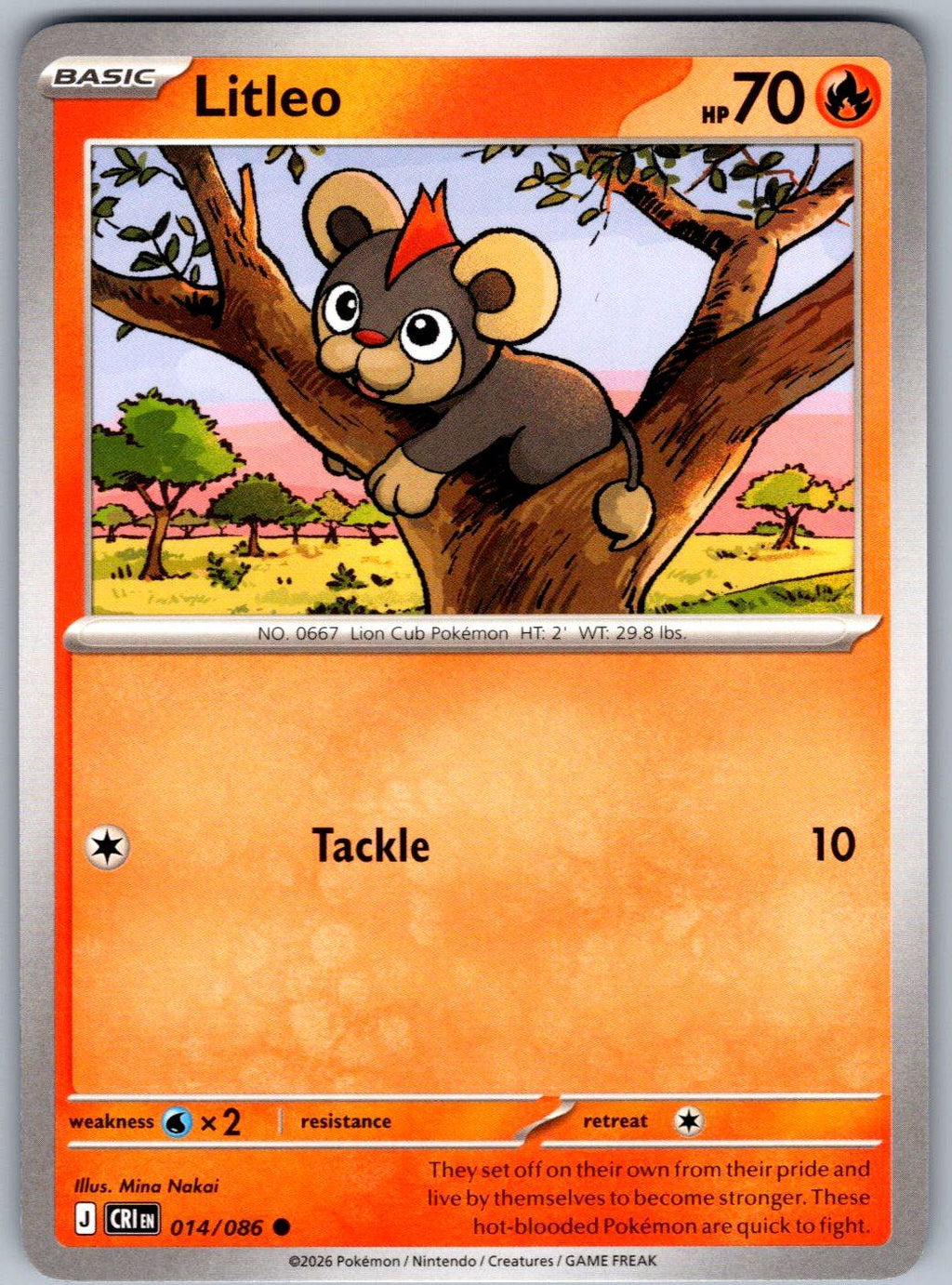 Litleo 014/086 Chaos Rising Pokemon